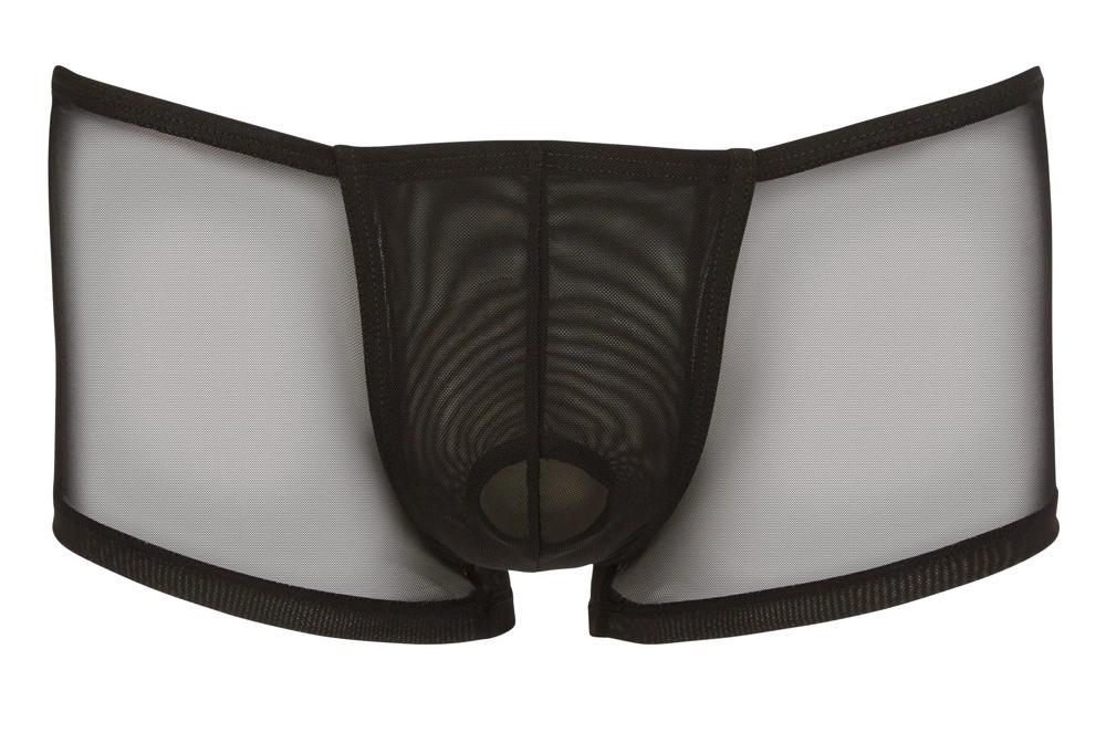 Svenjoyment - Black Semi-Transparent Boxer Shorts with Penis Bulge M