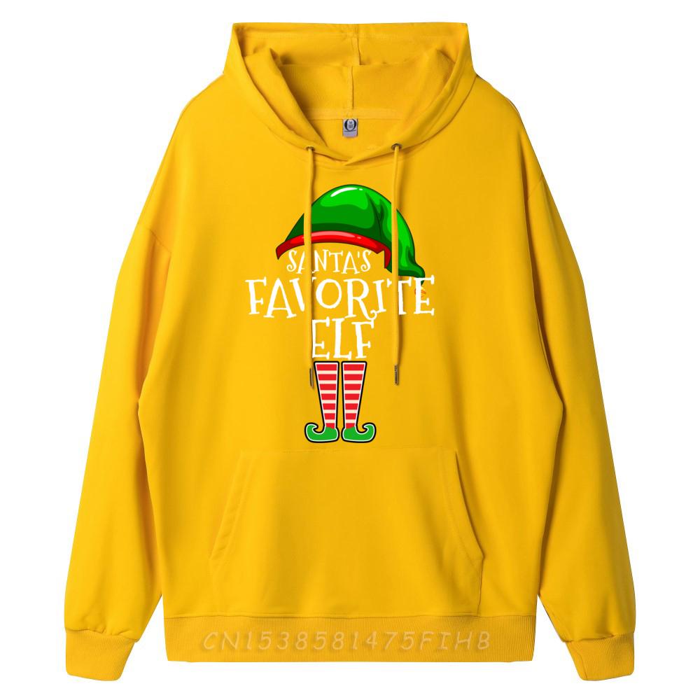 Santa Is Favorite Elf Group Matching Family Christmas Grey Hoodie Graphic Tee Breathable Tops Lovers Day