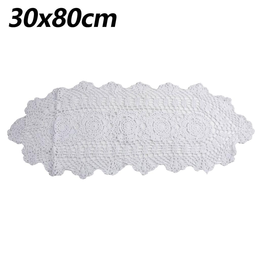 Хлопковая дорожка для стола с цветочным узором, овальный обеденный стол