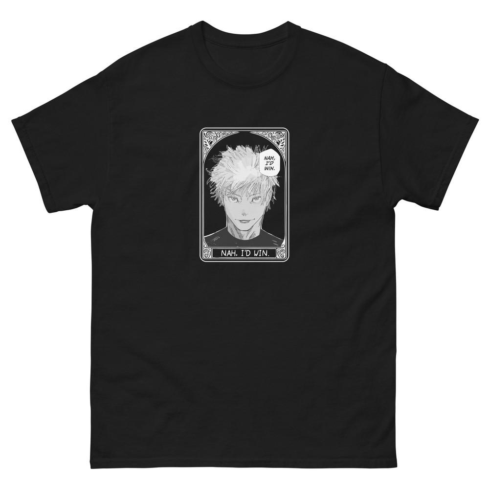 Nah Id Win Gojo Unisex Jujutsu Kaisen Jjk Tarot Card Anime Unisexga Tee Tshirt