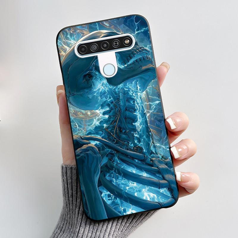 Luxury Cute Cool Boys Girls Case For LG K61 Q61 Q70 Phone Case Black Matte Soft Silicone Back Cover Protective TPU Bumper Shell
