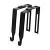 4Pcs Multifunctional Iron Adjustable Cubicle Hook Black Flexible Cubicle Wall Hooks Reusable Partition Hanger Potted Plants