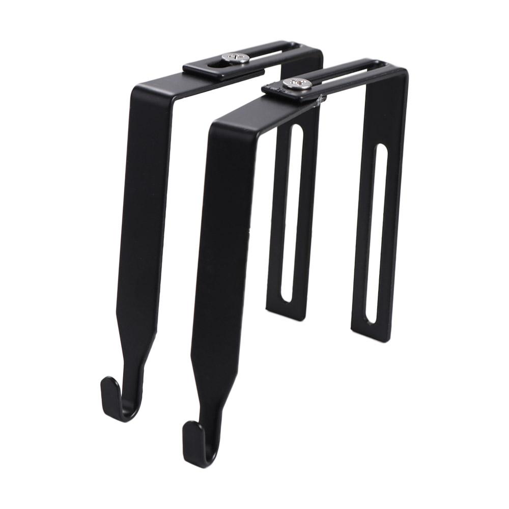 4Pcs Multifunctional Iron Adjustable Cubicle Hook Black Flexible Cubicle Wall Hooks Reusable Partition Hanger Potted Plants