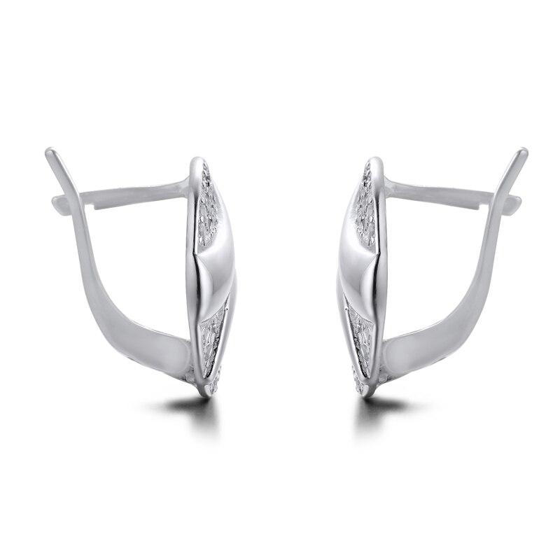 Серьги из стерлингового серебра 925 пробы с микро-паве, прозрачный циркон, русский стиль, английский замок, клипса, роскошные женские подарки для девочек, ювелирные украшения