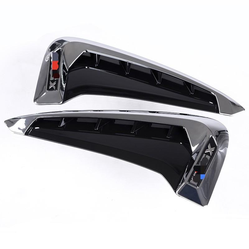 Для BMW X5 F15 2014 2015 2016 2017 Стайлинг автомобиля ABS хромированное боковое крыло крыло воздуховоды вентиляционные отверстия рамка отделка