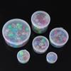 Transparent Hardware Case Round Pill Chip Box Beads Container Small Storage Box Jewelry Organizer Case