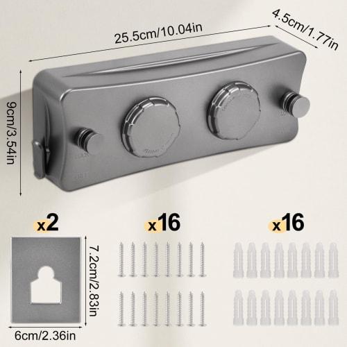 Встроенная сушилка для одежды, грузоподъемность 40 кг, длина троса 5,1 м, нержавеющая сталь, гибкое выдвижение, сушка одежды в помещении, двойная сушка одежды
