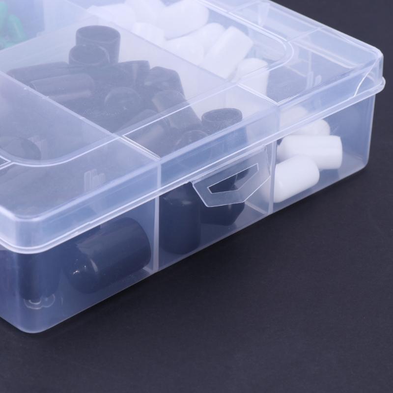 170pcs Rubber End Caps Flexible Rubber Caps Rubber Bolt Cover Flexible Cover set Colorful End Caps for Screws & Pipe