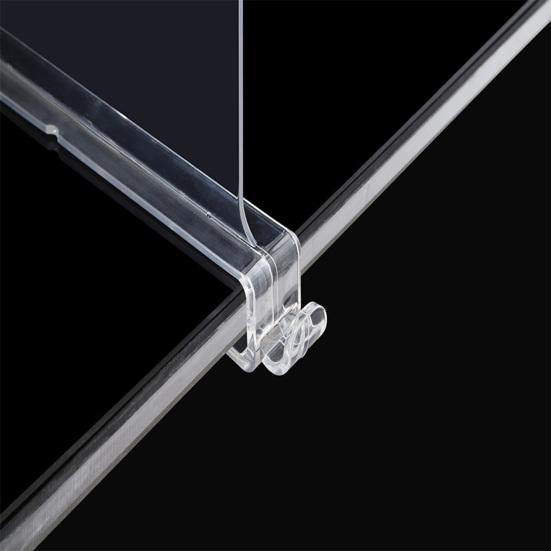 2/4/6Pcs Clear Acrylic Shelf Dividers Organizer Shoes Clothes Purses Blankets Closet Separators for Bedroom