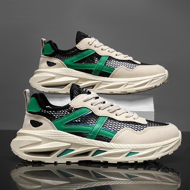 Повседневная обувь Мужская кроссовка для бега Daddy Shoes Мужская дышащая новая летняя бежевая дышащая обувь для мужчин Кроссовки для бега