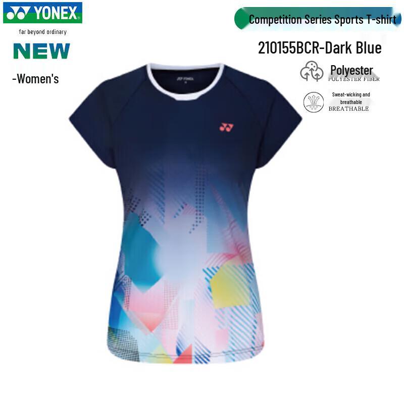 YONEX Women's Breathable Quick-Dry Badminton Short Sleeve T-Shirt