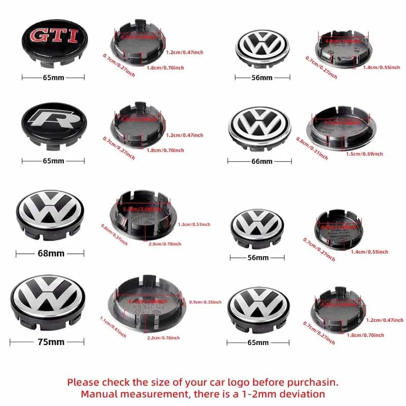 Для VOLKSWAGEN VW 4 шт. 56/65/66 мм Центральные колпачки ступиц колес Автомобильные колпачки Ступицы Колпачки Ступицы Аксессуар Для Volkswagen VW GTI Golf Jetta Polo Beetl