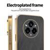 KADEM Чехол для Realme 14 Pro 5G Гальваническое покрытие Шелковистая текстура ПУ+ТПУ Задняя крышка телефона