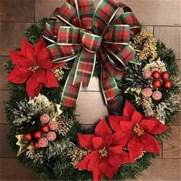 5D DIY Алмазная картина Венок Санта-Клаус Медведь Рождественская вышивка Картина Домашний декор Алмазный художественный подарок Decoracion