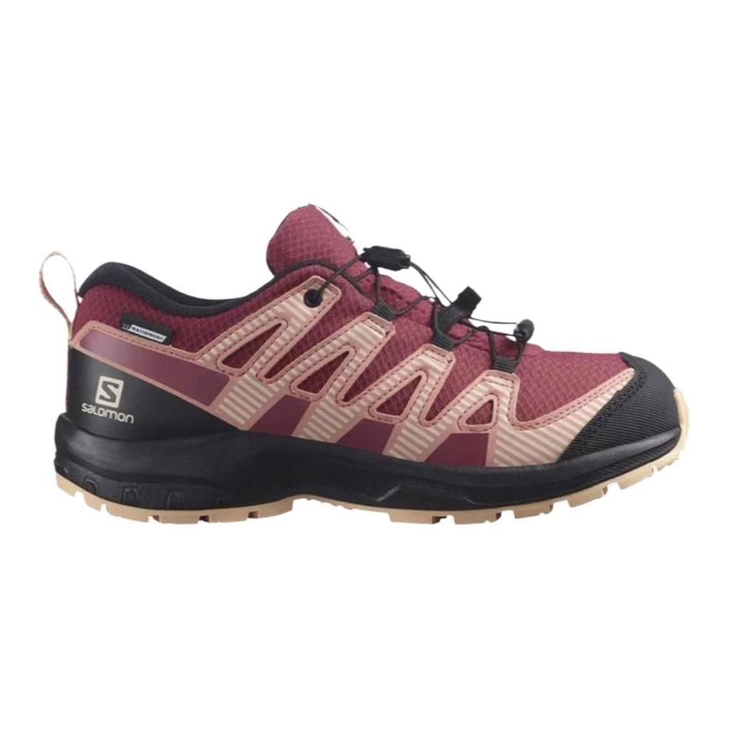 SALOMON Кроссовки детские XA Pro V8 CSWP Junior Earth Red Almond Cream Pink Black L41614400
