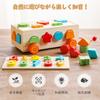 Деревянный прорезыватель для зубов Строительные блоки Игрушка для сопоставления фигур Деревянная головоломка Деревянная игрушка Подгонка фигур Развивающая игрушка Монтессори Подгонка фигур Деревянная игрушка Деревянный
