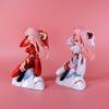 Аниме-фигурка Darling in the FRANXX, фигурка Zero Two 02, красная/белая одежда, сексуальные фигурки из ПВХ для девочек, игрушка, Коллекционная модель