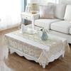 Tablecloth Embroidered White Golden Velvet Gold Luxury Table Dining Table Cover Table Cloth Flower Lace Tv Cabinet Dust Cover