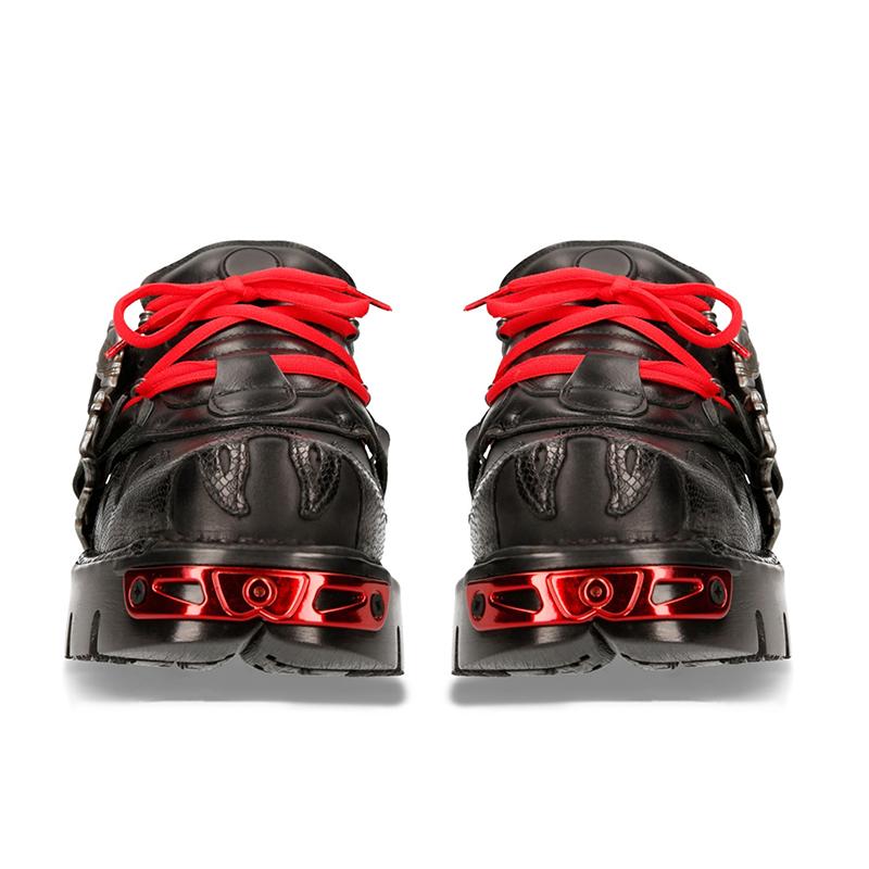 Модные мужские и женские винтажные рок-туфли для пары 2024 Новые кожаные ретро-ботинки в стиле дарк-панк Металлический нишевый дизайн Унисекс Обувь на одинарной платформе