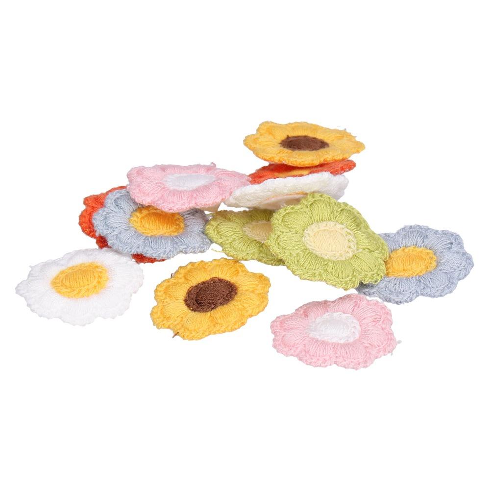 24pcs Elastic Pet Hair Tie Decorative Flower Hair Tie Reusable Dog Hair Tie Party Decoration