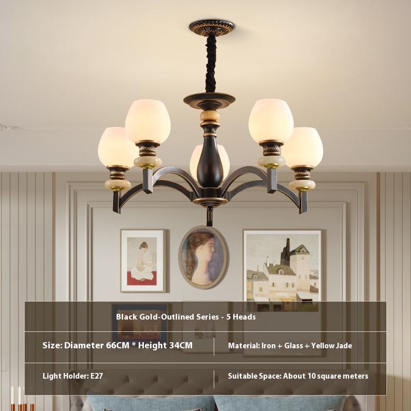 Modern and Simple Chandelier, Ceramic Dining Room Light Study and Bedroom Lamp