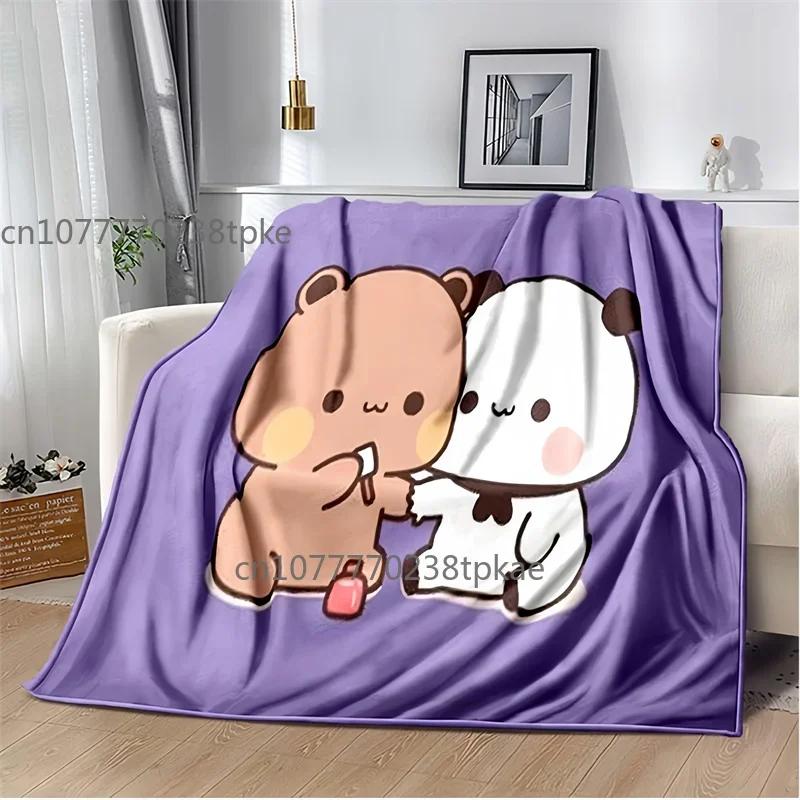Cute Bubu and Dudu Series Blanket Flannel Cozy Soft Fleece Bedspread Classic Cartoon Blanket,Decke