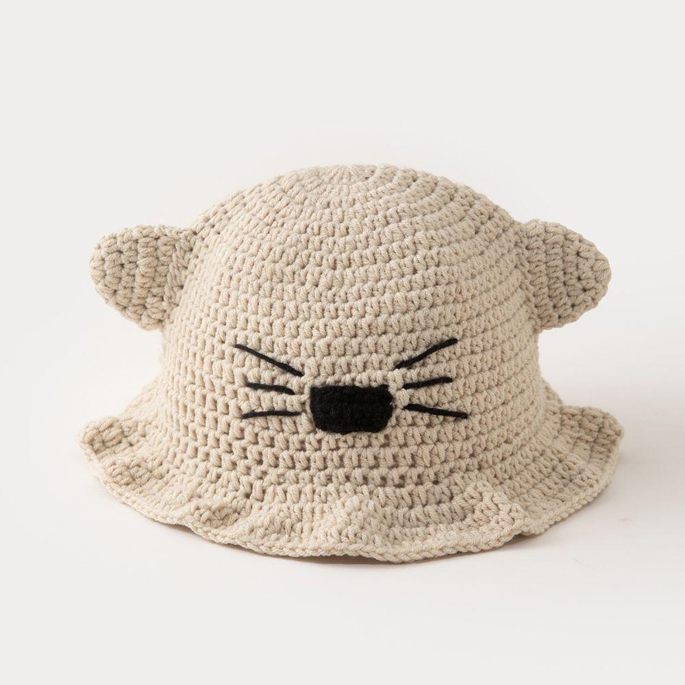Knitted Fisherman Hat Breathable Mesh Beanies Cute Bucket Hats  Hip-Hop Role-Playing
