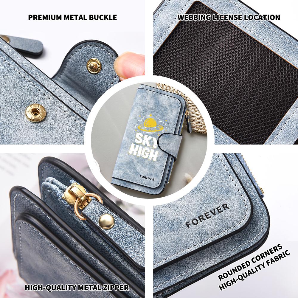 Stylish UFO Pattern Long Wallet Fashion Portable Card Holder Daily Use Purse