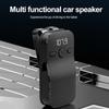 Bluetooth 5.4 Speaker Handsfree Car Kit FM Transmission Sun Visor Clip Wireless Audio Receiver Speakerphone Loud Music Player