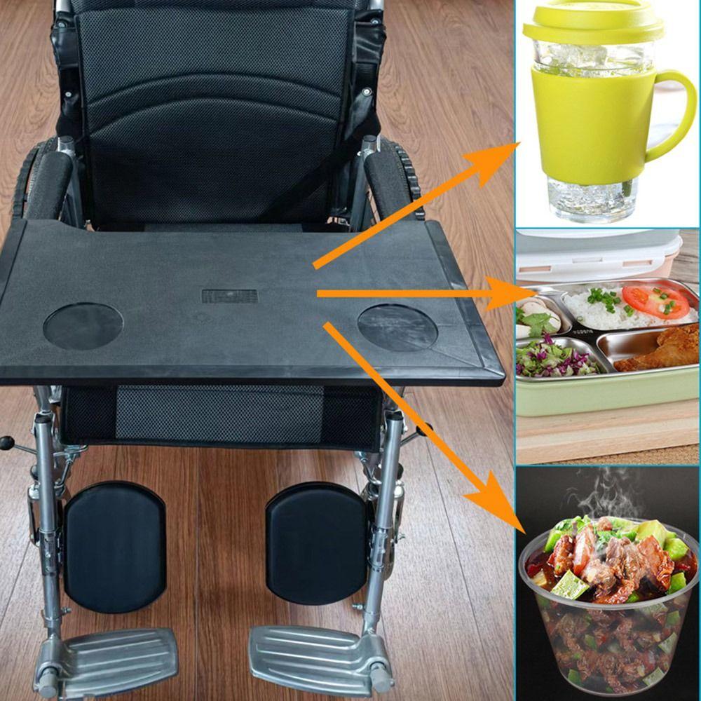 Легкий столик для инвалидной коляски, съемный, простой в установке, обеденный стол для инвалидной коляски, водонепроницаемый, подставка для ног для инвалидной коляски