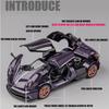 1/32 Pagani Huayra Dinastia Сплавная Модель Спортивного Автомобиля Литой Металлический Игрушечный Транспорт Модель Высокой Симуляции Со Звуком Светом Детские Подарки