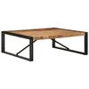 VidaXL Coffee Table 100x100x35 Cm Solid Raw Mango Wood, Side Table, Living Room Table, Accent Table, End Table 4016667