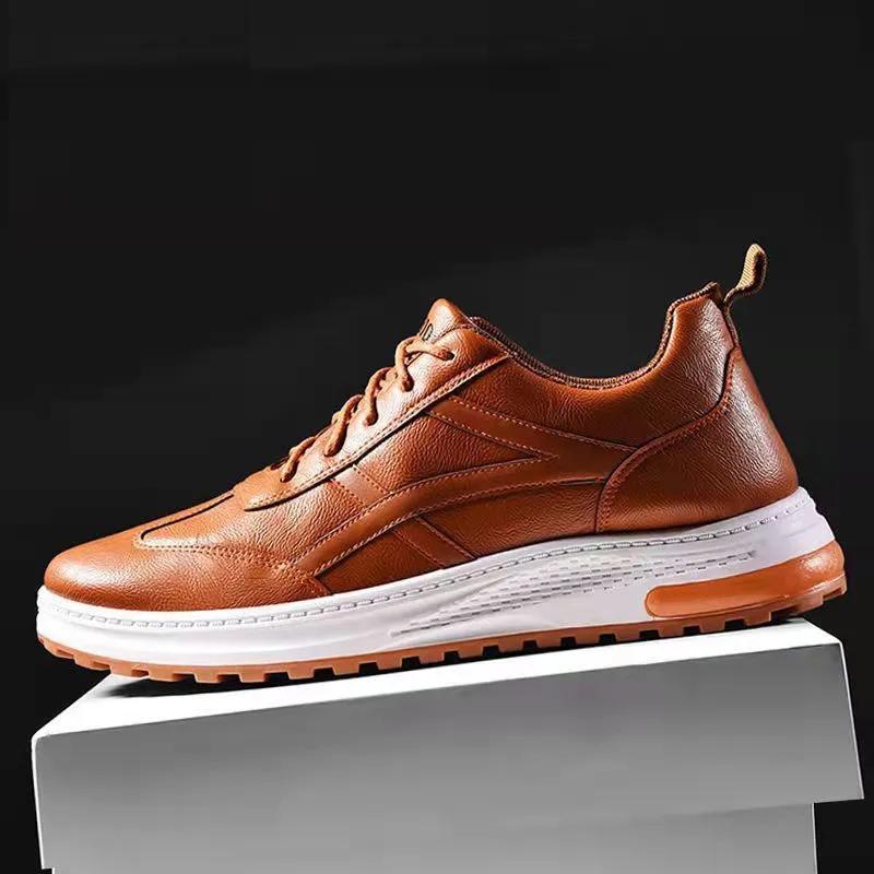 Men's Casual Lace Up Board Shoes High Quality All-match Sneakers Non-slip Wear-resistant Work Shoes Soft Sole Surface