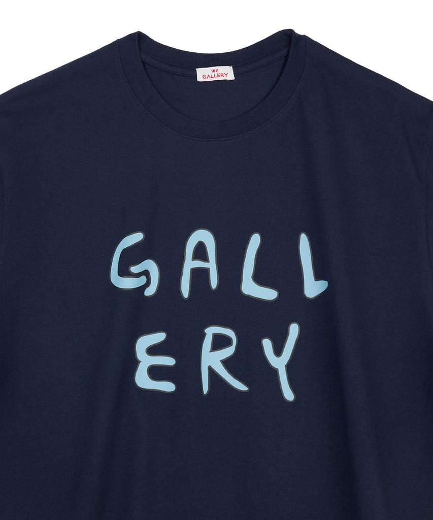 1011 GALLERY Gallery Logo T-Shirts - Navy