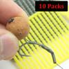 10Packs Carp Fishing Accessories Boilies Bait Stopper Boilies Inserts Hair Rigs Stoppers for Fishing Carp Material Equipment