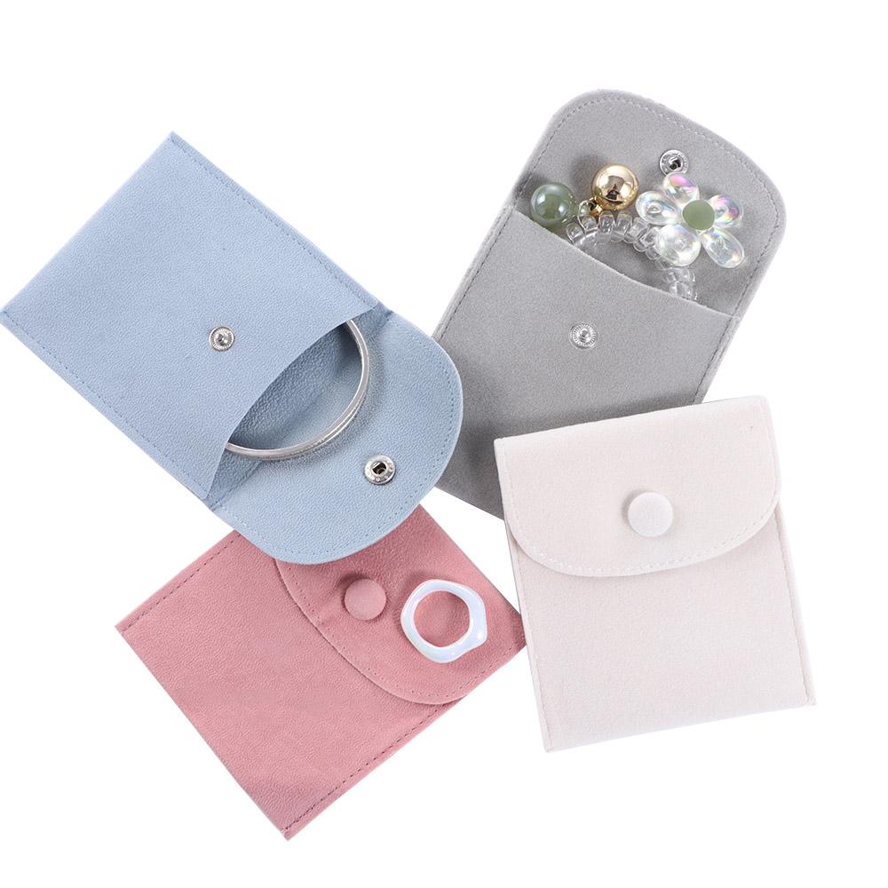 Wedding Party Rings Botton Necklace Pouches Packaging Bags Jewelry Bags Gift Packaging Velvet Pouch