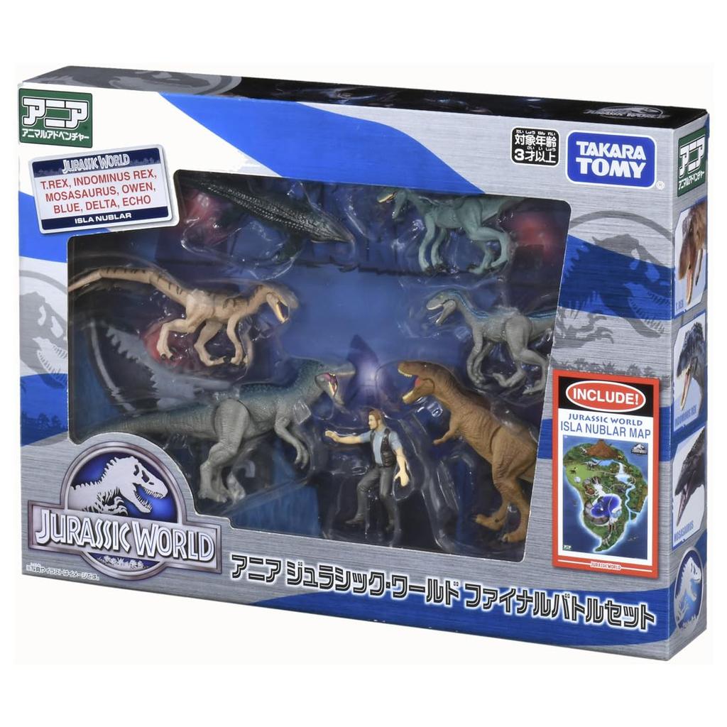 TAKARA TOMY Ania Jurassic World Final Battle Set Animal Dinosaur Toy Возраст 3+
