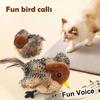 Interactive Bird Cat Toys Usb Rechargeable Flying Birds Cat Toys Adjustable Remote Control Electric Interactive Cat Toys