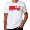 Швейцарские федеральные железные дороги (SBB-CFF-FFS) Логотип Футболка футболка на заказ с принтом смешные футболки хлопковая Футболка