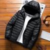 Men's Winter Down Coat Solid Color Korean Trend Zipper Jacket Warm Fashion Casual Streetwear Stand-up Collar Thick Coats