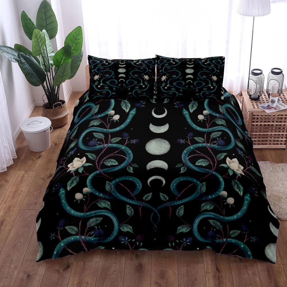 Olive Garden N Serpent Mystery Duvet Cover Set King Queen Double Full Twin Single Size Bed Set