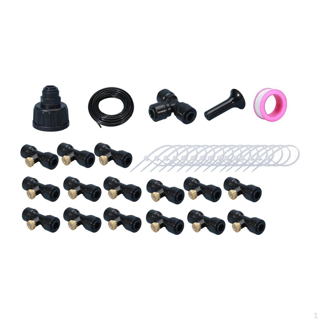 Набор адаптеров для самостоятельного распыления воды Misters for Outside DIY, комплект для распыления воды, батут для теплицы