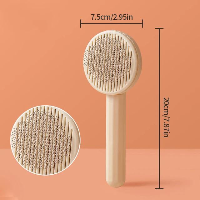 New Cat Brush Pet Comb Self Cleaning Slicker Brush Remove Hair Grooming Brush Pet Dematting Comb Beauty Slicker Dog Comb Cepillo