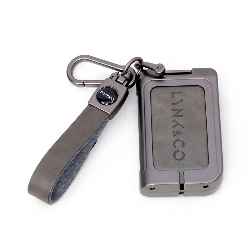 Новый чехол для ключей из натуральной кожи и сплава для моделей Lynk & Co 01, 03, 05, 06