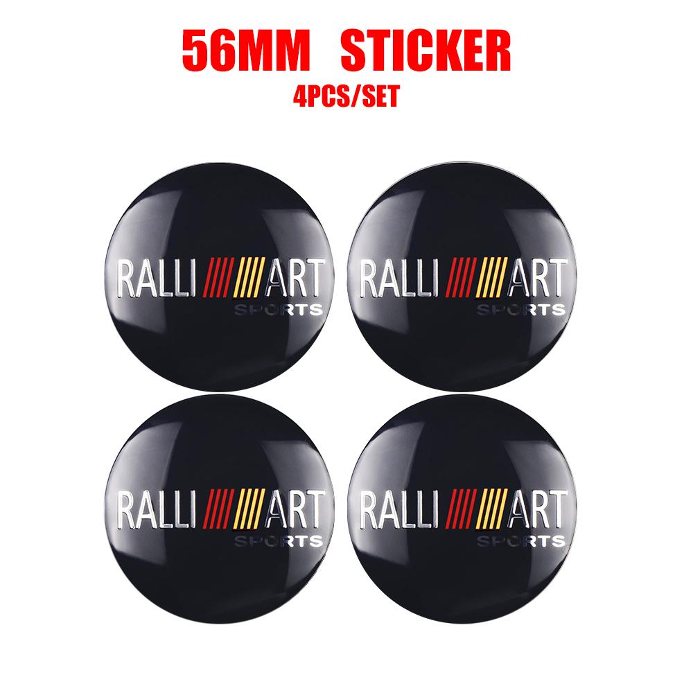 4Pcs 56/60mm Car Emblem Wheel Center Hub Cap Auto Accessories For Mitsubishi 9 Ralliart EX ASX L200 Colt Outlander Pajero Cross