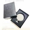 Черная и розовая квадратная подарочная коробка для карманных часов с подушкой