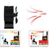 6 лопастей, термоэлектрический вентилятор для печи, мини-черный вентилятор для камина, дымоход, дровяная печь, экономный тихий вентилятор, домашнее эффективное распределение тепла