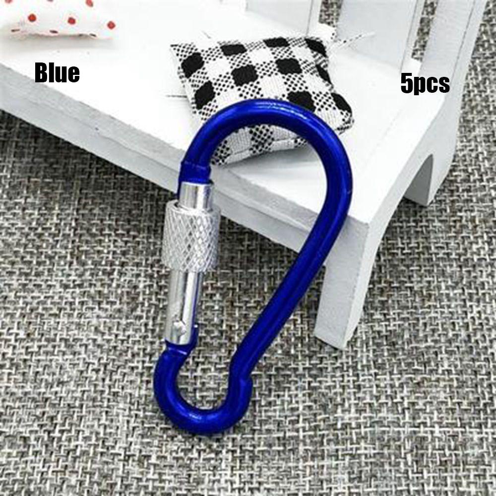Multi-color Aluminium Equipment Alloy Carabiner Buckle Keychain Camping Hiking Hook Climbing Button