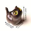 Милая очаровательная деревянная фигурка котенка, декор для дома, идеальная идея для подарка, фигурка кошки, аксессуары для кошек
