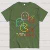 Vintage Game Neon Lines Unisex 100% Cotton Summer Casual Cool Loose T-Shirt